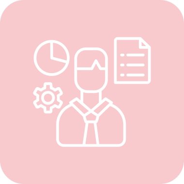 İş ve finans simgesinin vektör illüstrasyonu