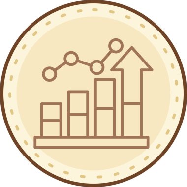 Bar çizelgesi. Web simgesi basit illüstrasyon