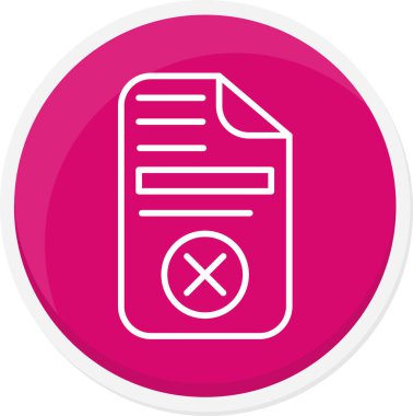 Dosya biçim simgesinin vektör illüstrasyonu