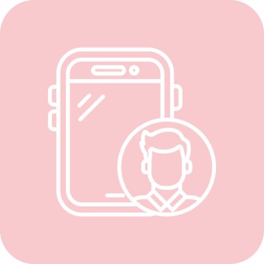 Akıllı telefon simgesinin vektör illüstrasyonu