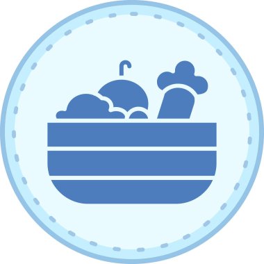 Gıda simgesinin vektör illüstrasyonu