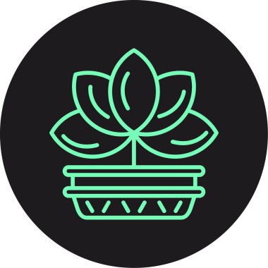 Kaktüs simgesinin vektör illüstrasyonu