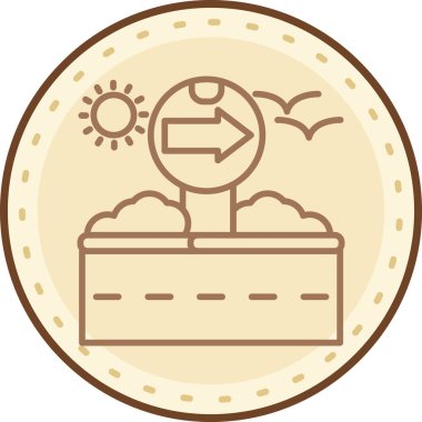 Bozuk para web simgesi, basit vektör illüstrasyonu