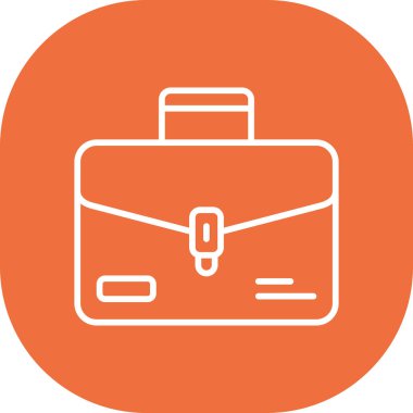 Çanta. Web simgesi basit illüstrasyon