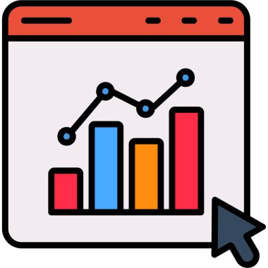 Grafik. Web simgesi basit illüstrasyon
