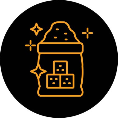 vektör torba simgesi, basit illüstrasyon