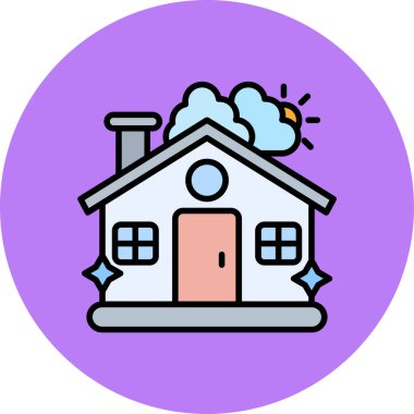 ev simgesi vektör illüstrasyonu