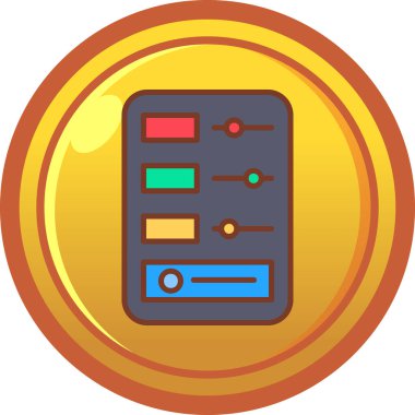 Bozuk para. Web simgesi basit illüstrasyon