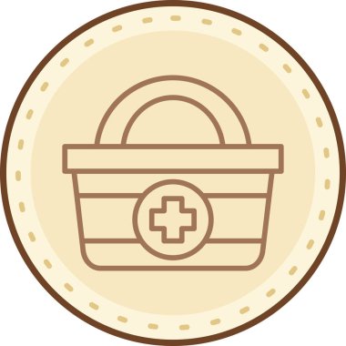 Sepet Simgesi vektör illüstrasyonu