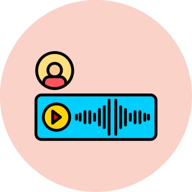 Ses. Web simgesi basit tasarım