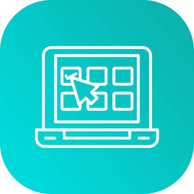 Web sitesi simgesi. vektör illüstrasyonu