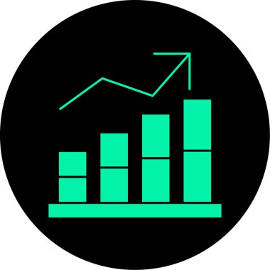 İş ve finans simgesinin vektör illüstrasyonu
