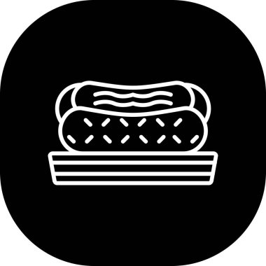 ekmek ikonu vektör illüstrasyonu