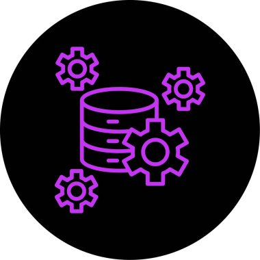 vektör Sunucusu düz simgesi