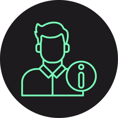 İnsan simgesinin vektör illüstrasyonu