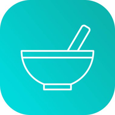 Eşsiz çorba vektör çizgisi simgesi