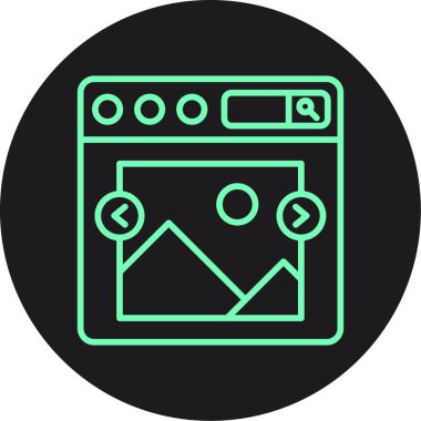 Fırın simge vektör çizim