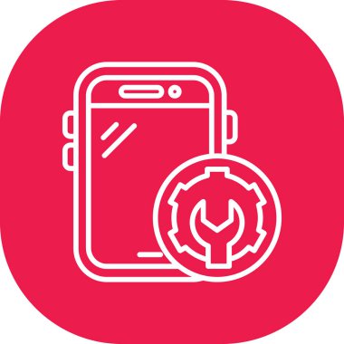 Akıllı Telefon. Basit illüstrasyon