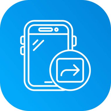 Mobil simge soyut grupta izole edildi