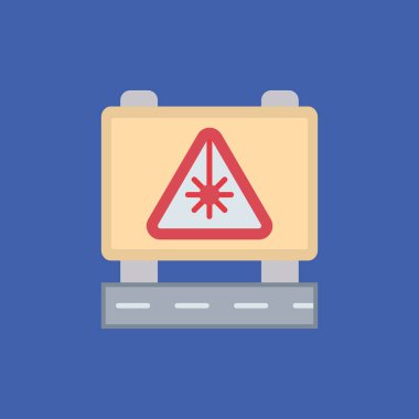 Yol işareti vektör simgesi, yol işareti