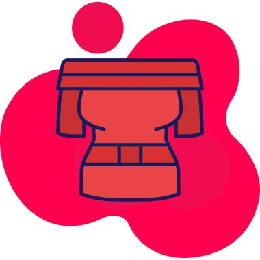 Kahve içme ikonu düz stil.