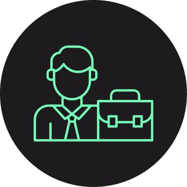 İş simgesinin vektör illüstrasyonu