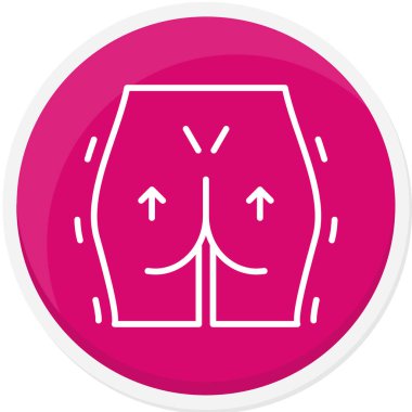 Şort. Web simgesi basit illüstrasyon