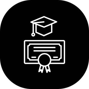 eğitim vektörü düz simgesi