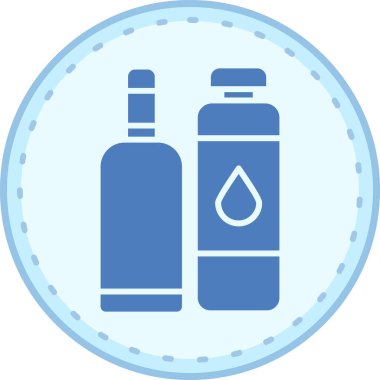 Su. Web simgesi basit illüstrasyon