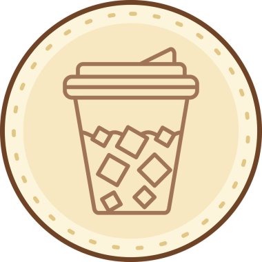 kahve ikonu vektör illüstrasyonu