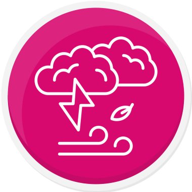 Hava durumu. Web simgesi basit illüstrasyon