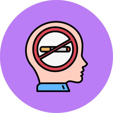 ikon vektör illüstrasyonunu sigara içmeyi bırak