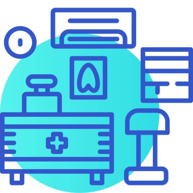 Hastane sağlık hizmetleri ikonu