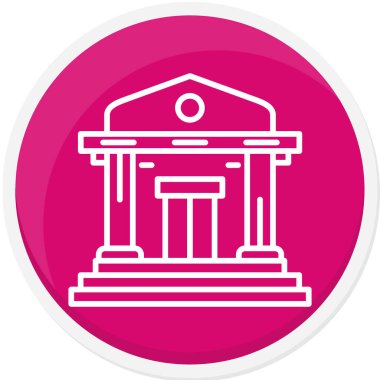 banka simgesi vektör illüstrasyonu