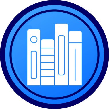 Kitaplar. Web simgesi basit illüstrasyon
