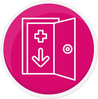 kapı simgesi vektör illüstrasyonu