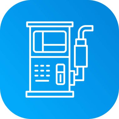 vektör benzin istasyonu simgesi