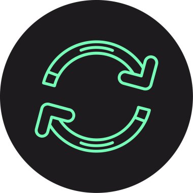 Vektör tazeleme simgesi illüstrasyonu