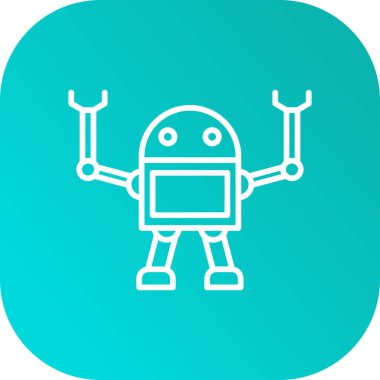 Robot simgesi soyut bir grupta izole edildi