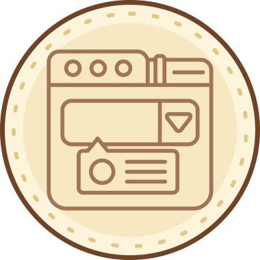 seo modern simgesinin vektör illüstrasyonu