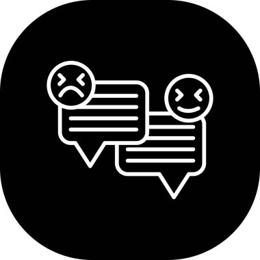 Sohbet simgesinin vektör illüstrasyonu