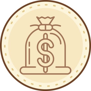 Sikke Simgesi vektör illüstrasyonu