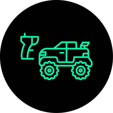 Modern otomatik simge eksikliğinin vektör illüstrasyonu