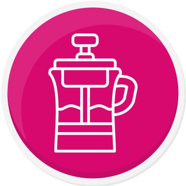 Kahve ikonu. Vektör illüstrasyonu