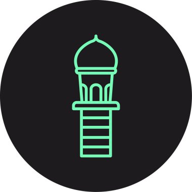 Cami simgesinin vektör illüstrasyonu