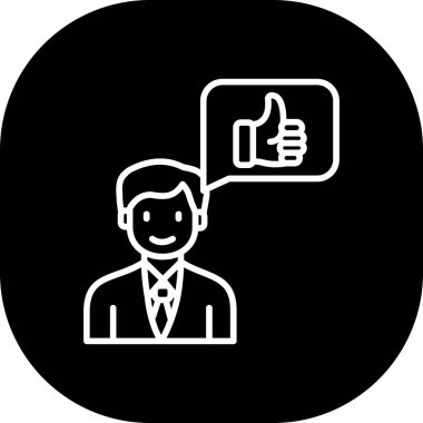 Bir iş simgesinin vektör illüstrasyonu