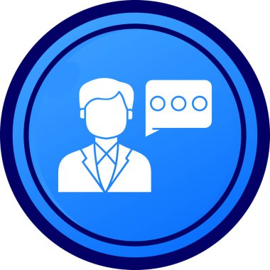 Sohbet simgesi vektör illüstrasyonu