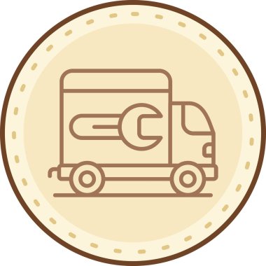 servis simgesi vektör illüstrasyonu