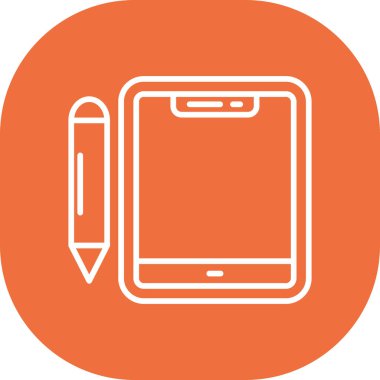 tablet simge vektör illüstrasyonu