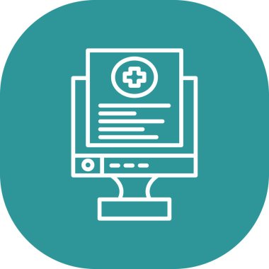 tıbbi vektör simgesi modern illüstrasyon